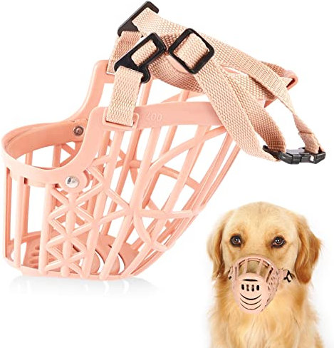 Taekooki Maulkorb Hund, Silikon-Korb Hund Maulkörbe, Verhindert Das BeißEn, Bellen, Verstellbarer, Sicherheit Und Atmungsaktiv, für kleine, Mittlere und Große Hunde