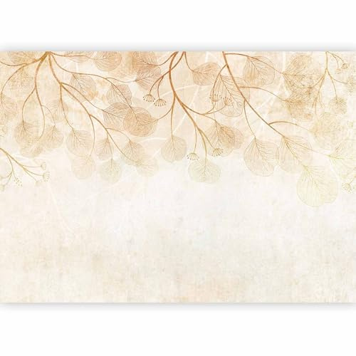 murando Carta da parati Foglie 450x315 cm Fotomurali in TNT Murale alla moda Decorazione da Muro XXL Poster Gigante Design Carta per pareti Natura Pianta Di Foglie Aspetto concreto b-C-10177-a-b