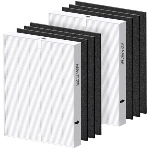 AP-1512HH Filter-Ersatz-Set für Coway Airmega AP-1512HH und Airmega 200M Luftreiniger, 2 HEPA-Filter und 6 Carbon-Vorfilter, im Vergleich zu Teilenummer 3304899