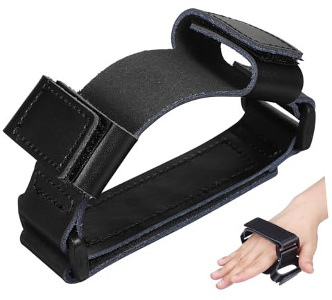 JOINPAYA Handauflage für Waldhorn Waldhornschutz mit Riemen Handpolster für Musikinstrumente ledergriffe Horngriff verstellbar Zubehör für Waldhorn Instrumentenauflage Pu Schutzpolster