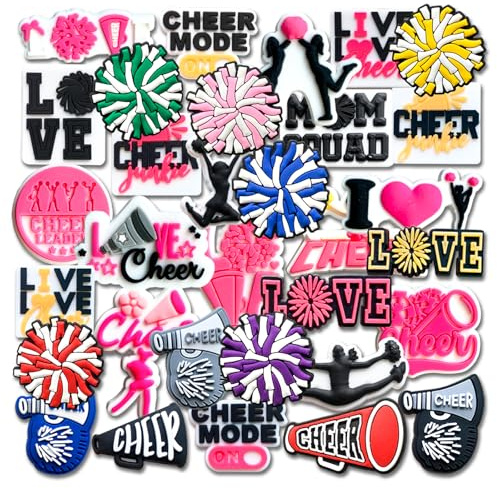 Sports Shoe Decoration Charms for Clog, Softball Baseball Basketball Volleyball Soccer Swimming Hockey Cheerleading Gymnastics Ballet Charms Accessories for Adults, S, Polyvinyl Chloride, No Gemstone