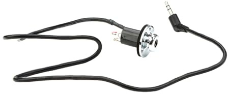 INOOMP Guitar End Pin Jack Socket Female 1/4 Inch to 3.5mm Cable Connector for Acoustic Guitar with High Sensitivity and Metal Plastic Construction, for Sound Quality