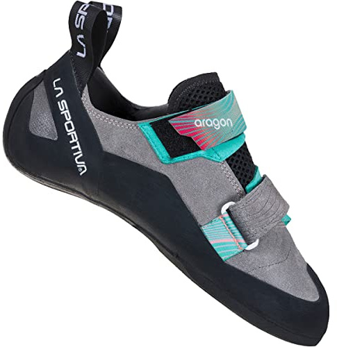 LA SPORTIVA 30C909402 Damen Kletterschuhe, Clay/Hibiscus, 38 EU