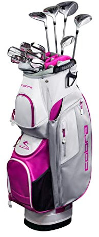 COBRA Fly XL Komplettsatz Silber/lila 12,5°, Holz 5, Hybird 4, 6-PW, SW, Putter, Cartbag Lady Flex Linkshänder Graphit