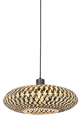 Qazqa ostrava - Lampada a sospensione Orientale - 1 luce - Ø 40 cm - Nero - Orientale - Soggiorno I Camera da letto I Sala da Pranzo I Cucina