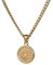 Positiva Jewelry Kette mit Sonnen Anhänger vergoldet, Halskette Damen aus langlebigem Edelstahl, Wasserfeste Kette mit Anhänger – 40-45 cm Länge verstellbar,Halskette für deinen individuellen Look