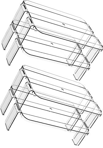 ABOOFAN 2piezas Estante Desmontable Para Refrigerador Unidades Organizador De Almacenamiento Para Cocina Resistente Fácil De Instalar y Flexible