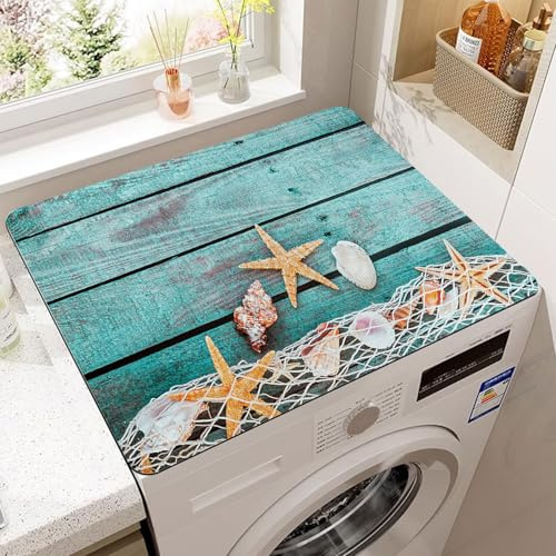 Cubierta Superior para Lavadora y Secadora,60 x 60 cm Cubierta Para Lavadora,Funda para Lavadora,Funda Antipolvo Para Lavadoras,Secadoras,Cocinas,Autocaravanas,Baños