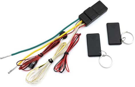 Pesfehhy Dispositivo Antirrobo con Cerradura Secreta Inteligente AutomáTica Universal de 12V, Inmovilizador de Coche RFID de 2,4 GHz, Bloqueo del Motor Inteligente