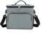 Bolsa aislante de gran capacidad para salidas a la playa, enfriador perfecto para aperitivos y bebidas (gris oscuro)