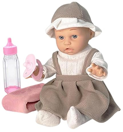 Genérico - Dotada de los Niños, Dolls, 12 Pulgadas Real Life Toy con Ropa, Botella y Chupete
