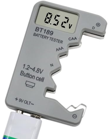 Knapp batteritestare - batteritestare - bärbar analysator med hög precision energisparmätare mätare mätare för RC klocka solskrivare
