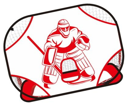 XAGMODSHN Allenamento per Hockey Ghiaccio Semplice da Montare Evidenziazione del Piano del Portiere per Esercizi Accurati E Stoccaggio Flessioni Osservabilità Rete della Porta da