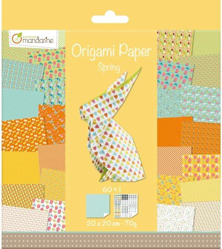 Papel origami, estilo primavera, multicolor de Avenue Mandarine