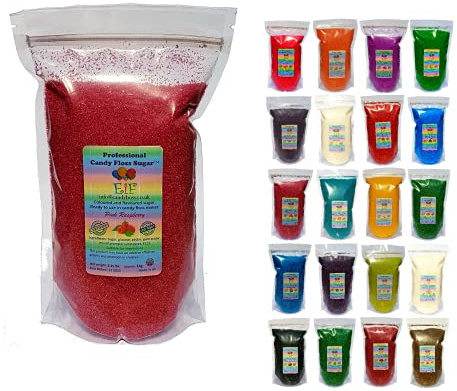 Candy Floss Cotton Sugar CandyBoss Pink Raspberry 1 KG - Ready to Use in Your Machine