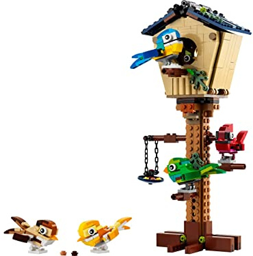 Lego Creator 31143 Nichoir à Oiseaux 3 en 1 avec Oiseaux à hérisson et Ruche, Figurines d'animaux de la forêt, Jouets de Construction pour Enfants à partir de 8 Ans, Ensemble de Jouets colorés, idée