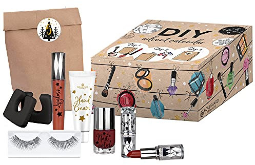Boulevard de Beauté - Kosmetik-Adventskalender 2021, DIY Bastel-Set, inkl. 24 Make-Up Überraschungen, Highlights für Augen, Lippen und Gesicht, in edler Box, tolle Geschenk-Idee für Mädchen und Frauen