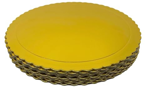 Decoracion Dulce 10 x dischi/basi extra forti da 30 cm x 3 mm. Altezza per torte (Oro)