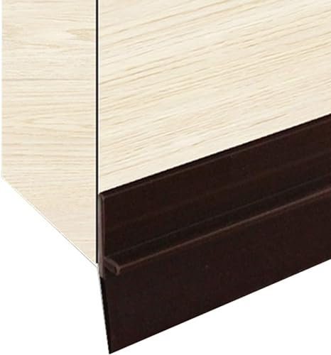 Tira de transición for pisos Revestimiento de borde for pisos, tope autoadhesivo for puertas, burletes insonorizados de PVC for intemperie, sello debajo de la puerta a prueba de polvo Barrido impermea