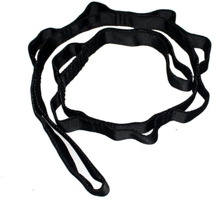 Thapncow Daisy Chain 180 cm|Aerial Yoga-Seil|Bandschlinge Kletttern|Yoga-Dehnband|Verstellbares Nylon-Übungsband|Gymnastikband elastisch|Übungsbänder für Stretching, Pilates, Fitness, Klettern