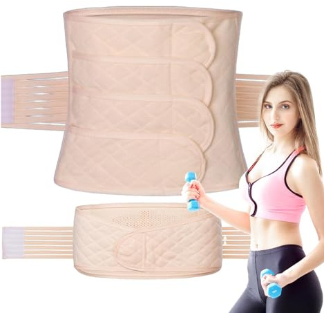 yybng Postpartum Bukbälte, Postpartum midjetrimmer | Justerbar elastisk | postpartum Postnatal Recovery Support gördelbälte - Andningsbart omslagsband för kvinnor och gravida kvinnor efter graviditet