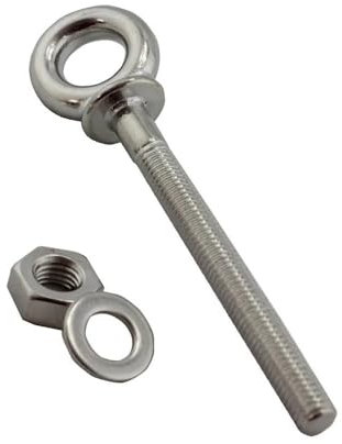 Golfari 1 pz 316 Bullone con occhiello di sollevamento filettato in acciaio inossidabile con spalla M6 M8 M10 Bulloni esagonali lunghi ad espansione in acciaio inossidabile Tasselli Occhiello Chiuso(M