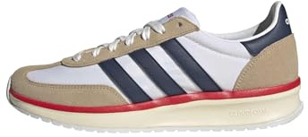 adidas Hombre Run 70S 2.0 Shoes, FTWR White/Dark Blue/Warm Sandstone, 47 1/3 EU