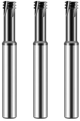 HRC66 Wolframstahl-Hartmetall-3-Zahn-Gewindefräser-Beschichtung CNC-Bearbeitungszentrum-Fräser, M3.5x0.6