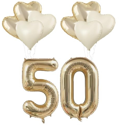Juego de globos para bodas de oro, decoración de bodas de oro.