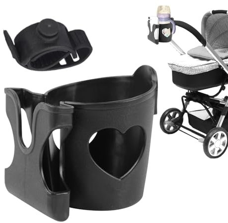 Kinderwagen-Getränkehalter – Getränkehalter mit Handy-Organizer für Kinderwagen, Fahrrad, Rollstuhl, Lauflernhilfe, Baby-Zubehör für Neugeborene, Kinderwagen-Halterung, Elektroauto-Zubehör