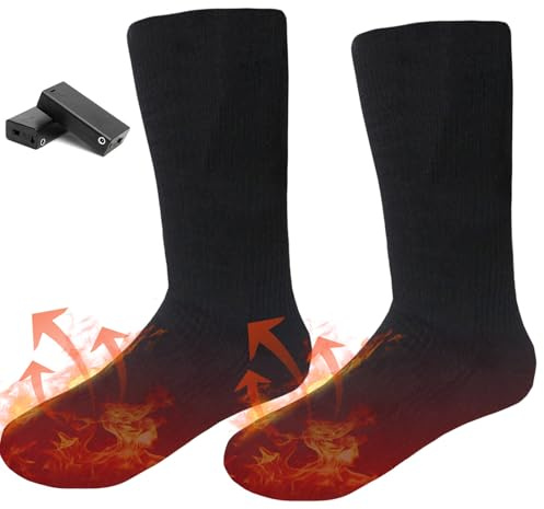 Electric Heated Socks Battery-powered Feet Warmer Heater Winter Warm Socks Unisex Heating Thermal Stockings Suitable for Hiking Climbing Other Outdoor Activities