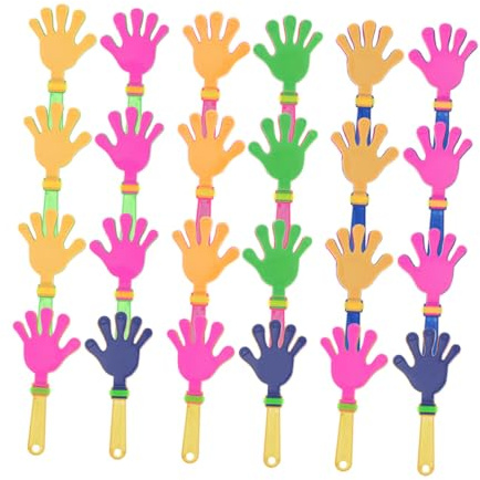 Garneck 25piezas Aplaudidores De Colores Para Fiesta Juguetes Para Aplaudir De Plástico De Accesorios Para Animar Eventos Deportivos