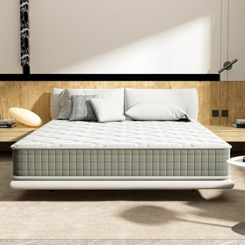 DEWINNER Matelas 140x190 cm Mémoire - Épaisseur 25 cm - Mousse à mémoire de Forme - 7 Zones - Fermeté Moyenne et Ferme - Soulagement des Points de Pression - Matelas Enfant