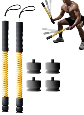 Cordes d'exercice lestées – Lot de 2 cordes d'entraînement lestées réglables pour le cardio, la force, l'endurance, l'entraînement de dextérité | Pour athlètes, boxeurs, bodybuilders
