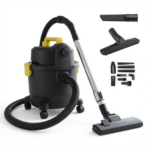 Spector Cylinder Vacuum Cleaner, 15L Large Capacity, Powerful Suction, HEPA 13 Filtration, 1000W, Low Noise, Multi-Surface Vacuum for Home, Carpet, Floor & Pet Hair