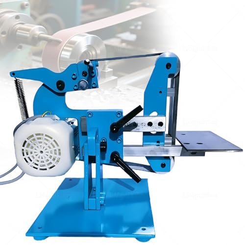 915 Vertikal Horisontell Bandslip,750w/1100w Borstlös Motor Bänkslip,Helståls Bänkslip Poleringsmaskin Med 5 Slipband För Metall Trä Knivtillverkning 1100W