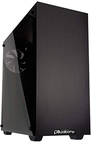 PALICOMP Gaming PC Desktop - AMD Ryzen 9 9800X3D Turbo 5.2Ghz 8 Core - 32GB DDR5 RAM - 1TB M.2 SSD - 1TB HDD - Windows 11 - RTX5060 8GB - WIFI6 - Bluetooth V5.3 - STRONGHOLD BLACK