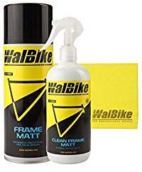 WalBike Kit Matt pulitore per detergere Pulire lucidare brillantare Proteggere i telai opachi con Panno in Microfibra per Pulizia Bici