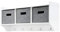 Taylor & Brown White Wooden Wall Mounted 5 Hook Coat Rack Display Storage Unit Shelf Modern Hallway Organiser Hooks Stand Hat with 3 Fabric Baskets - W90 x D20 x H34cm