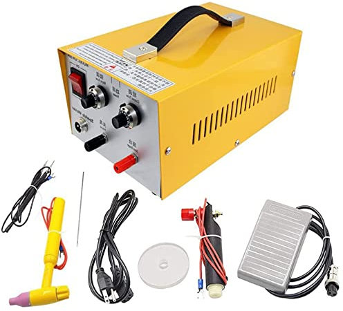 XDLYWUZIQ Pulse Laser Spot Welding Machine Jewellery Tool Pulse Sparkle Spot Welder, 200/400w Automatic Spot Welder Pulse Argon Arc Welding Machine Jewelry Welder,30A