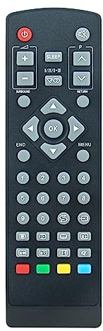 VINABTY Replacement Remote GA387WJSA Suits for Sharp LCD COLOUR TELEVISION LC-26P50E LC-32P50E LC-37P50E LC-32GA8E LC-32BV8E LC-37GA8E LC-37BV8E LC-32GA9E LC-37GA9E LC-26AF3X LC-32AF3X LC-37AF3X