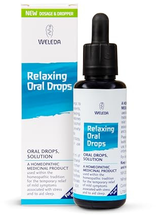 Weleda Relaxing Oral Drops, Mild Symptons associated with Stress, Promotes Relaxation & Sleep, Homeopathic Medicinal product, Vegan, 50ml