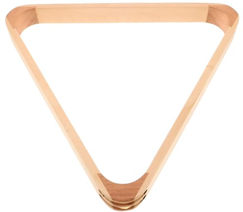 TOYANDONA 2 Pezzi Triangolo da Biliardo in Legno Massello Supporto Salvaspazio per Palle da Pool Resistente e Compatto Accessori Tavolo da Biliardo per Giocatori Professionisti e Club