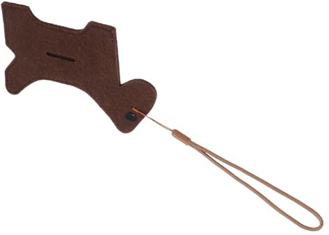 Toddmomy Dispenser Sacchetti Igienici per Cani Portatile in Feltro Resistente con Cordino, Ciondolo Animale per Passeggiate all'Aperto, Accessorio Pratico per Proprietari di Cani