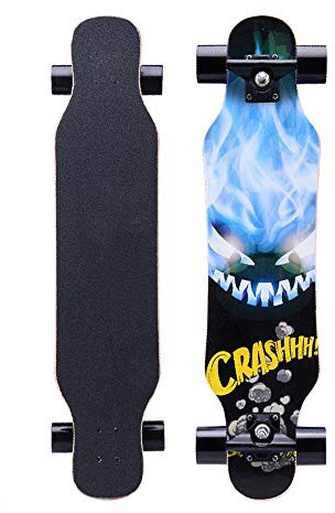 KHSKX Longboard Freestyle Dance Board Longboard Skateboard für Junge Erwachsene Anfänger Jungen und Mädchen-Geist