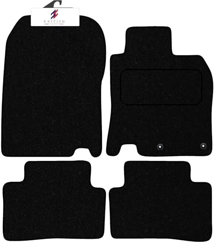 BCM Car Mats - Compatible with Nissan Qashqai 2014-2021 - Carpet - Fully Tailored Floor Mat - Anti-Slip Granulated Backing - Black Trimming - 4 Piece Non-Slip