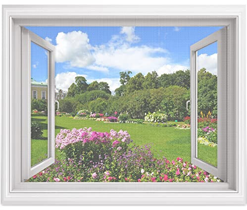 MYCARBON 2pcs Moustiquaire Fenêtre Anti-Moustiques 150cm*180cm Filet Anti-Insectes Adhésif sans Perçage Toile Moustiquaire Recoupable Maille Fine Voile Fenêtre Filet Moustiquaire Anti-Mouche - Blanc