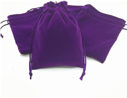 20PCS Sacchetti per Gioielli Gioiello per regalo Borsa in velluto con coulisse Borsa 10x16CM Viola per Candy Festa di matrimonio