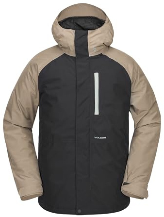 Volcom Men's Dua Gore-Tex Relaxed Fit Snowboard Jacket, Chestnut Brown, Medium