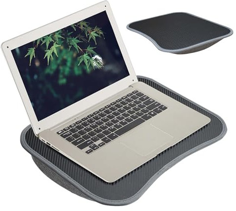 Escritorio portátil, estación de Trabajo cómoda, Escritorio portátil de diseño liviano | Bandeja Acolchada para Escritura con Asa, Escritorio para computadora portátil para Uso en sofá y Cama, T